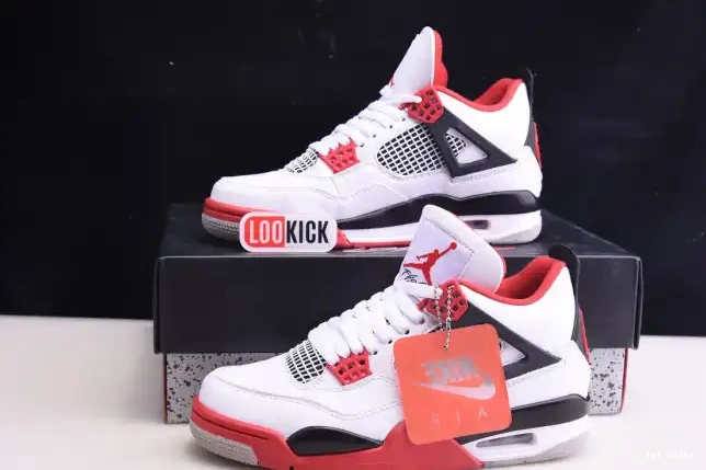 1st Kicks Shoes (2020) DC7770-160 Retro Fire Jordan Air 4 Red 0623